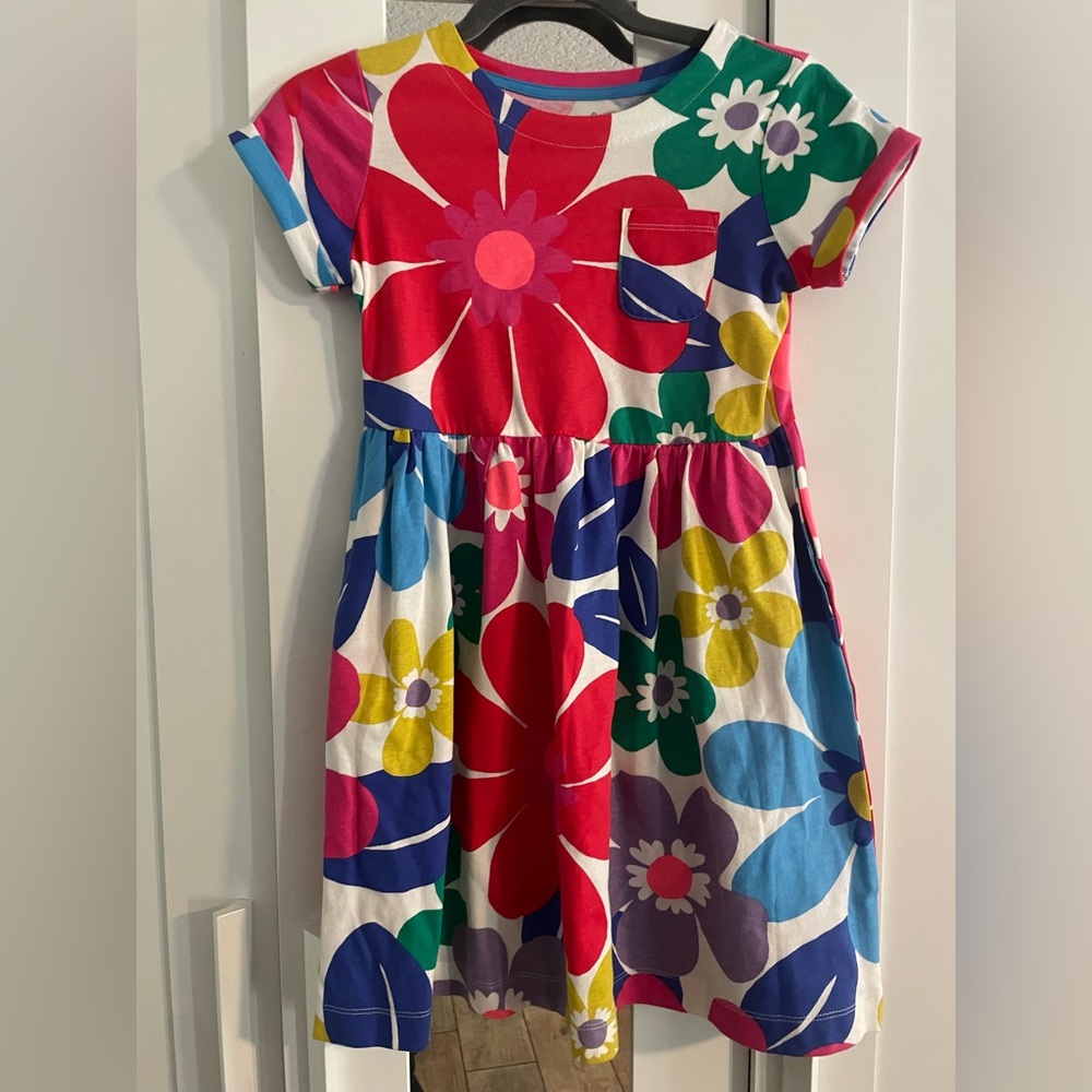 Mini Boden Multicolor Floral Kids Dress Sz. 9-10 years NWOT